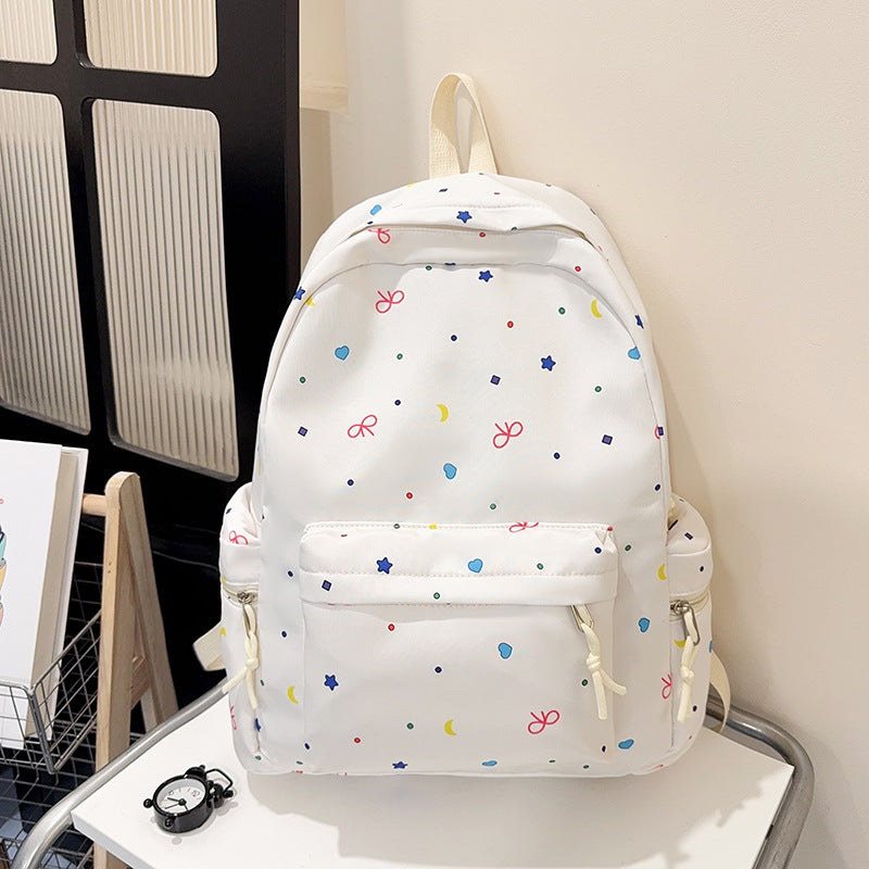 Fun Character Print School Backpack