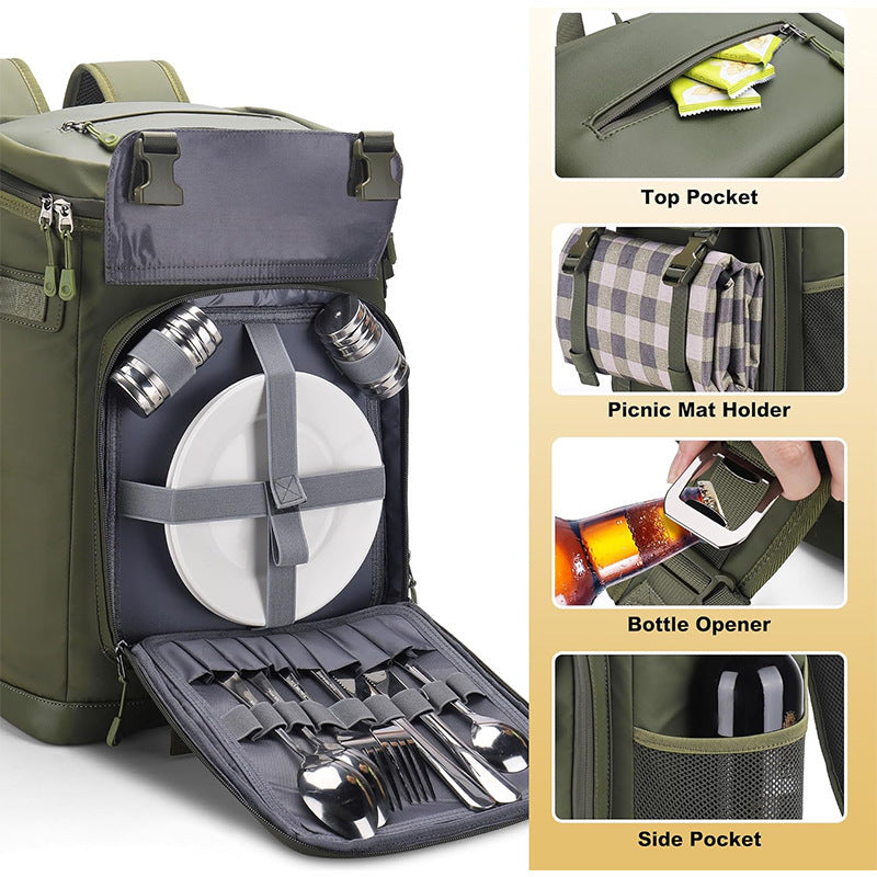 Multifunctional cooler bag backpack with insulated inner compartment Kalsten