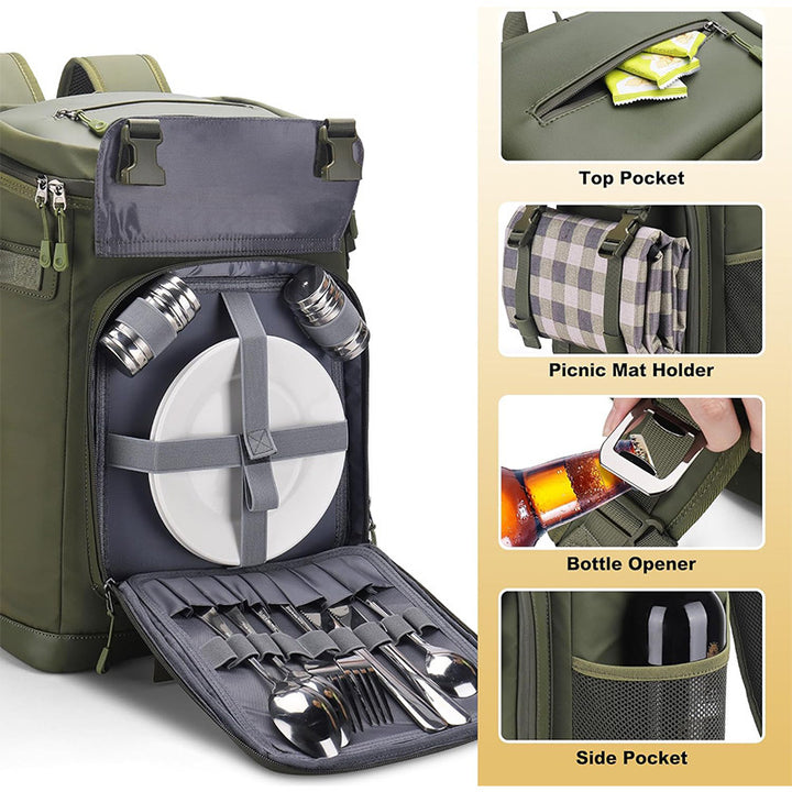 Multifunctional cooler bag backpack with insulated inner compartment Kalsten