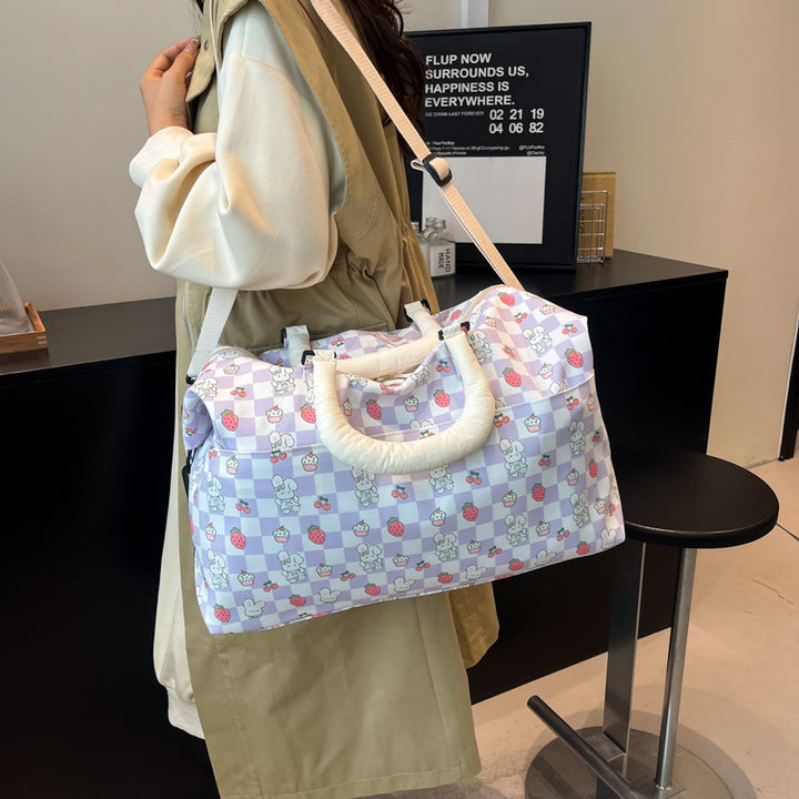 Playful Patterned Travel Duffle Bag Kalsten