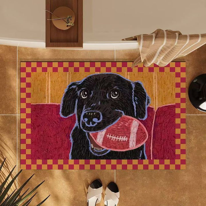 Dog-Themed Decorative Area Mat