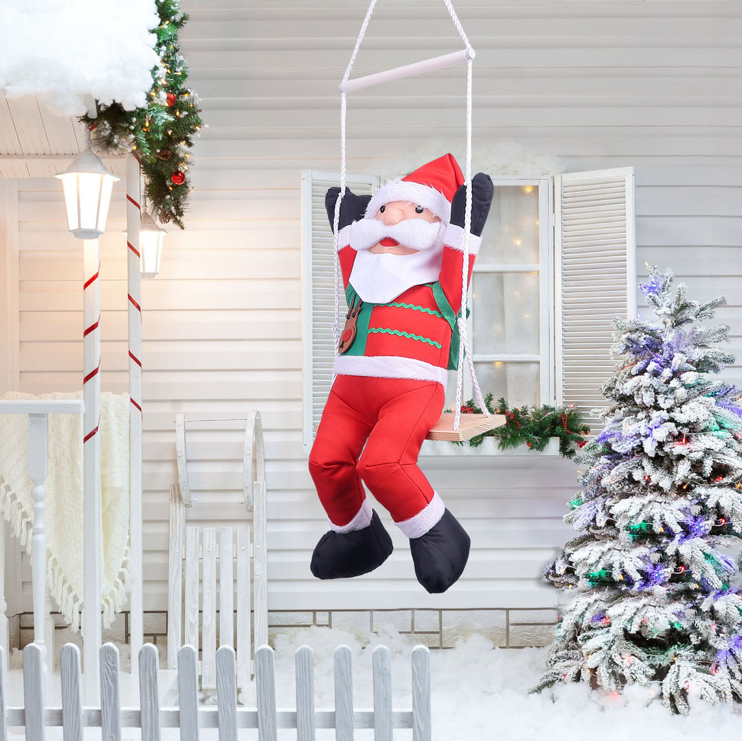Decorative Swinging Santa Claus Figure