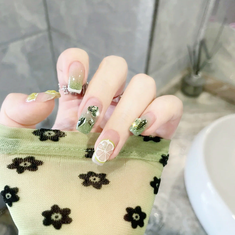 Artificial nail set with elegant crystal embellishments Kalsten