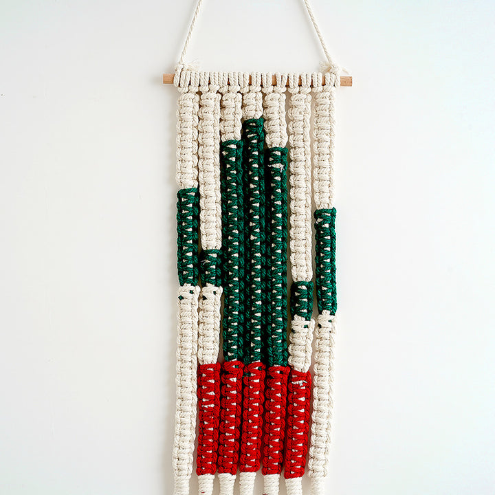 Macramé Desert Cactus Wall Hanging Decor Kalsten