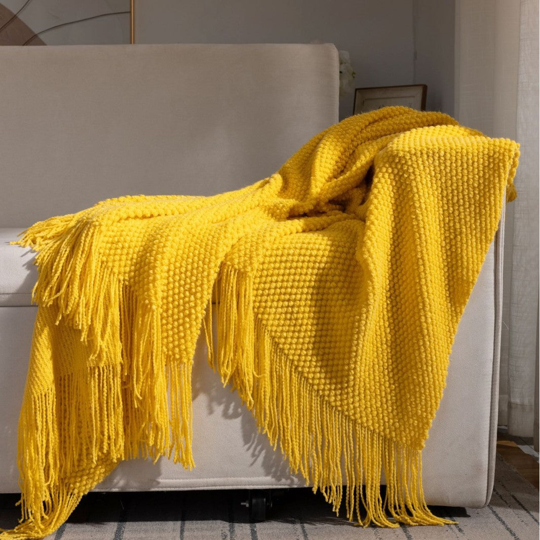 Textured Cozy Throw Blanket