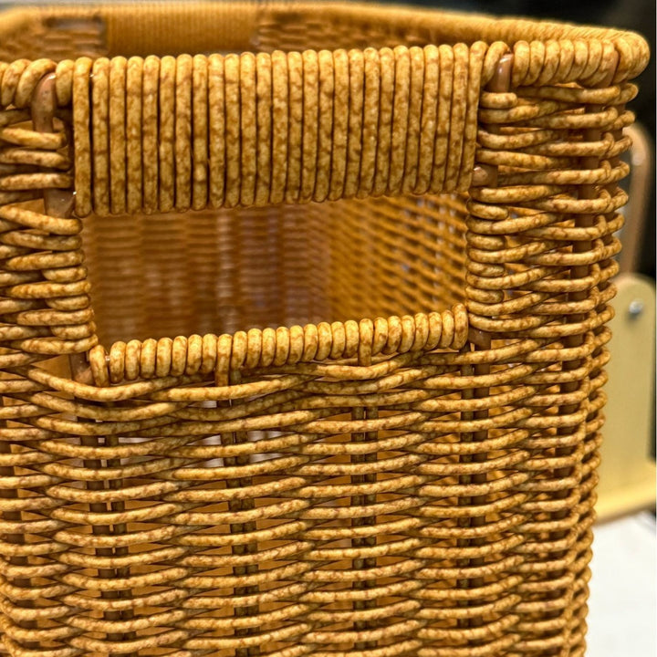 Women's Rectangular Rattan Storage Basket with Compartments Kalsten