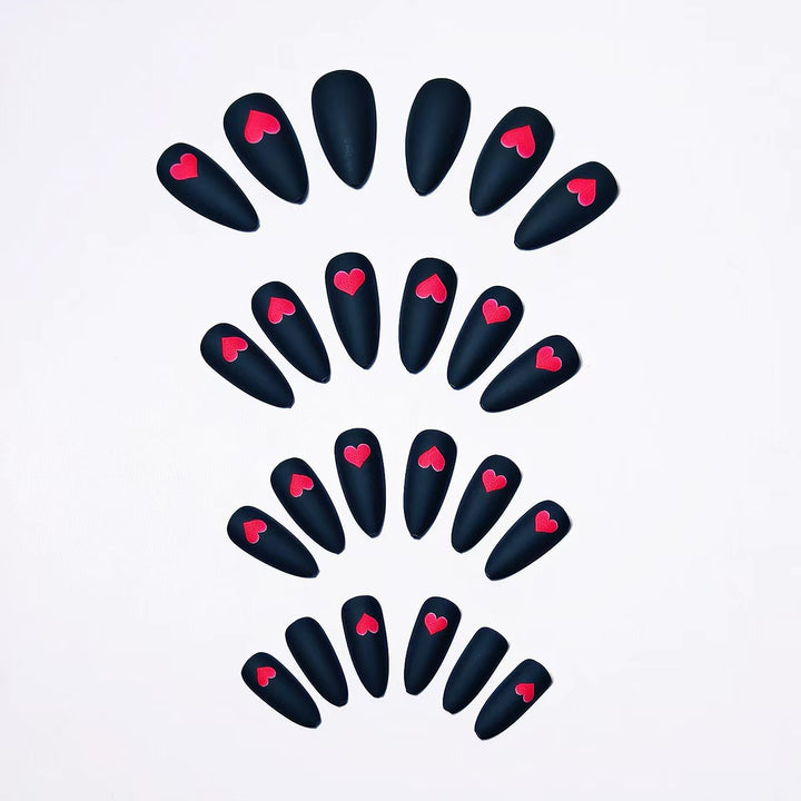 Artificial nails with romantic heart design Kalsten