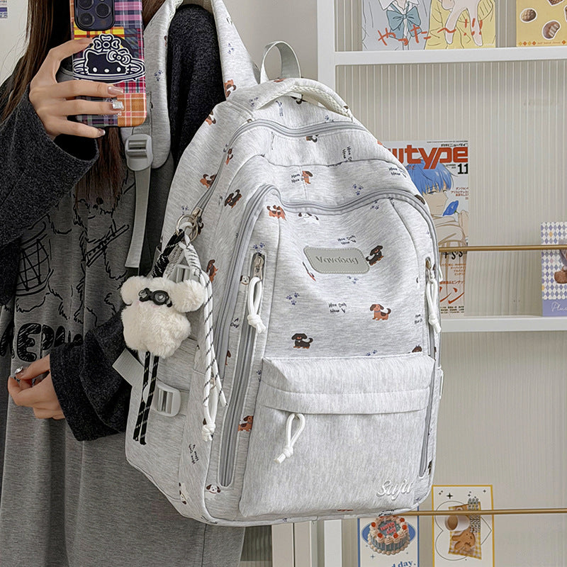 Playful Dog-Themed School Backpack Kalsten