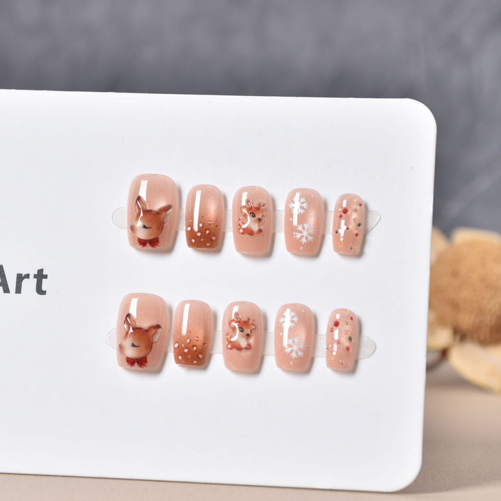 Festively Themed Press-On Nail Art Kalsten