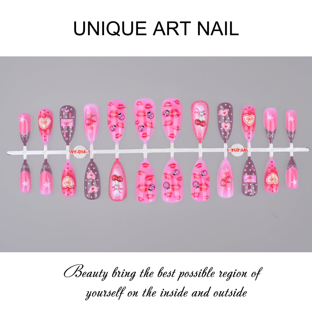 Romantic Themed Press-On Nail Set Kalsten