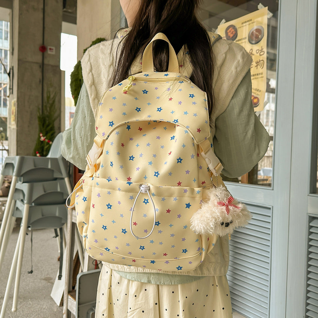 Playful Star-Patterned Backpack
