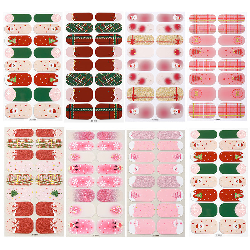 Holiday-Themed Nail Art Stickers