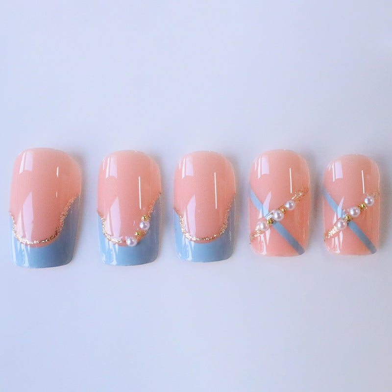 Elegant Decorative Acrylic Press-On Nails Kalsten