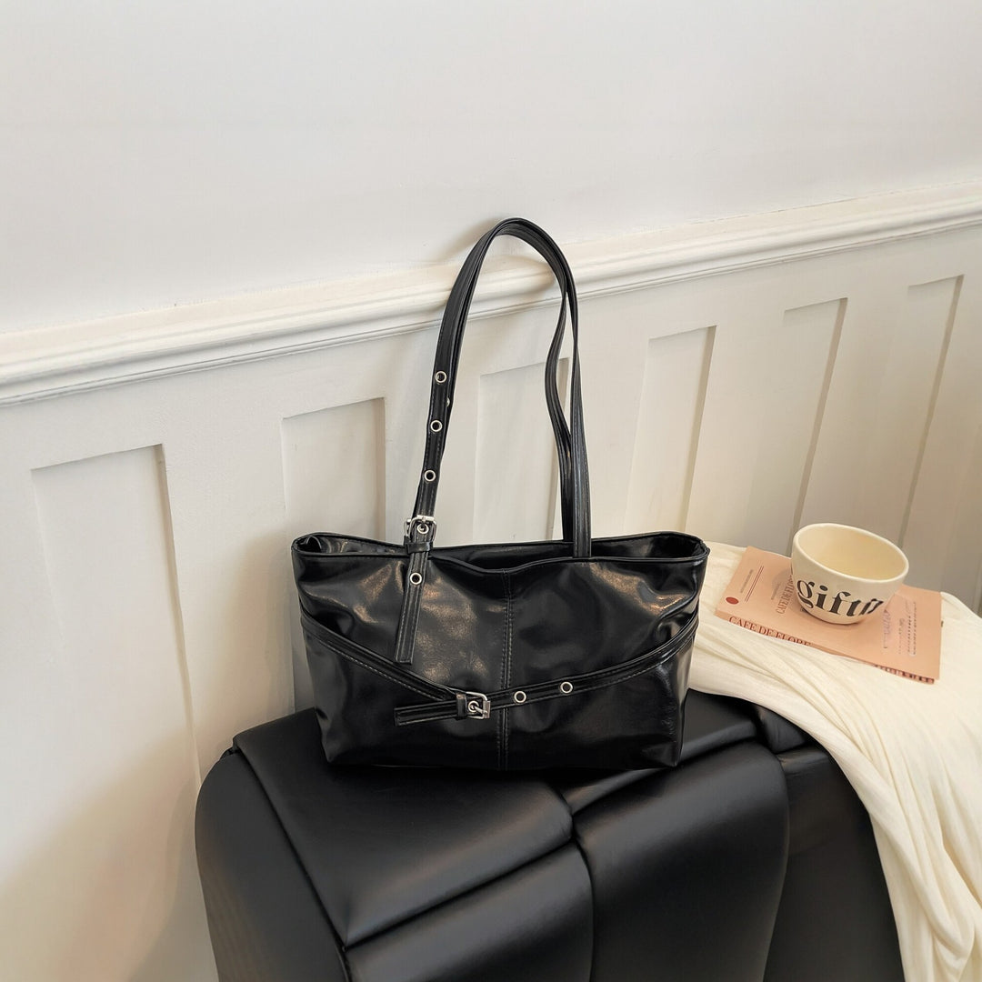 Stylish Patent Leather Tote Bag