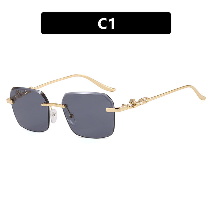 Women's fashionable square sunglasses with elegant gold frame and protective UV filter Kalsten