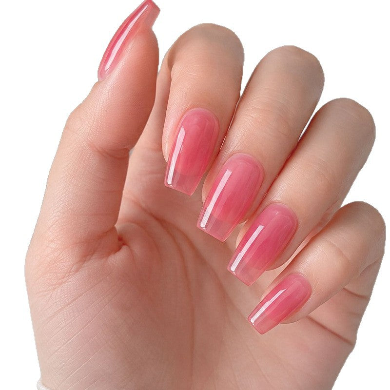 Elegant Square-Shape Gel Nail Enhancements Kalsten