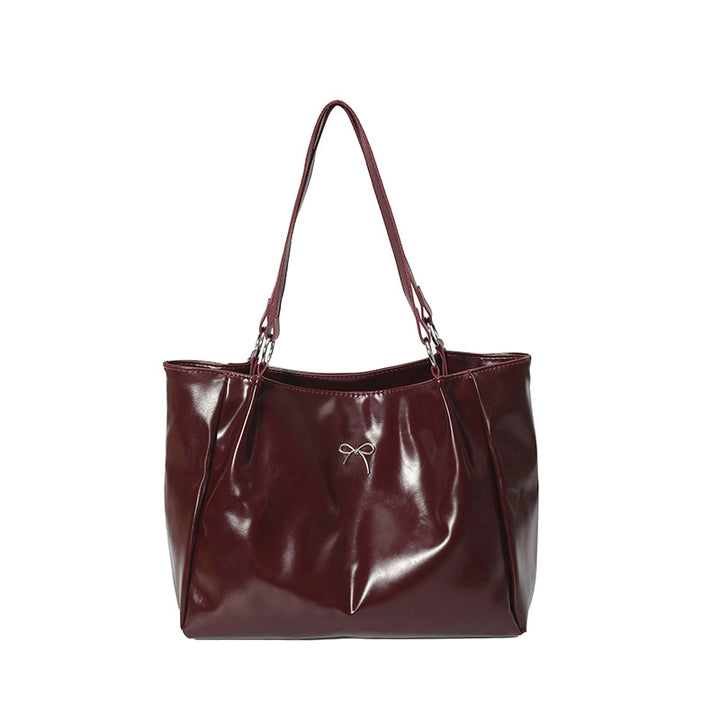 Elegant Glossy Hobo Handbag Kalsten