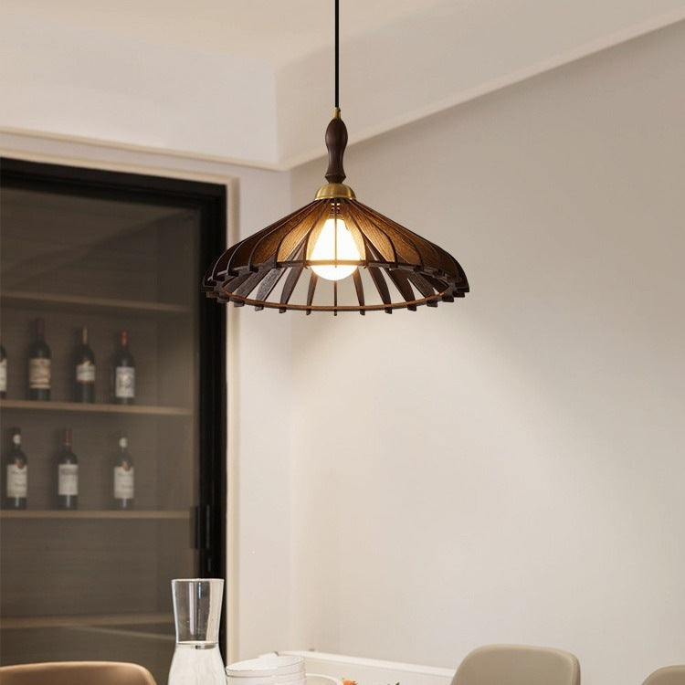 Artistic Wooden Pendant Light