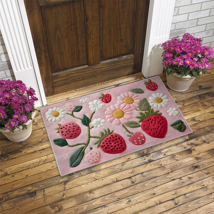 Artistic Floral Design Doormat