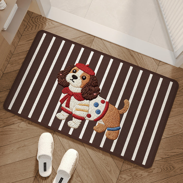 Adorable Dog-Themed Area Mat Kalsten