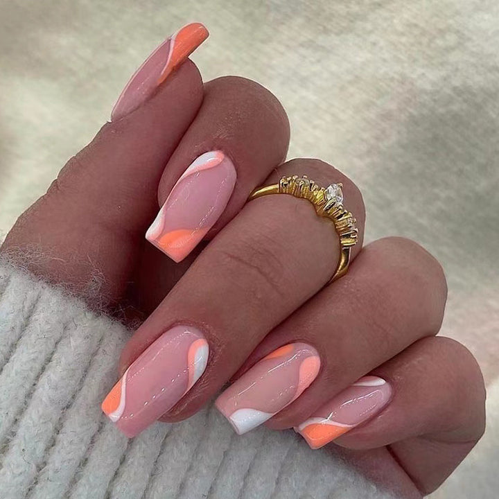 Elegant artificial nail extensions with modern gradient Kalsten