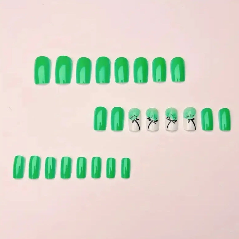 Elegant Botanical Nail Art Enhancements Kalsten