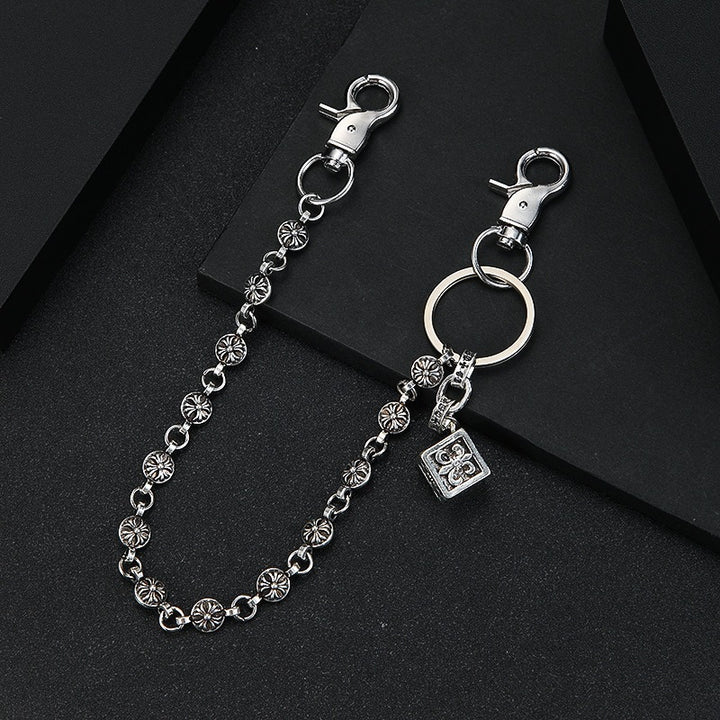 Fashionable keychain with filigree chain design Kalsten