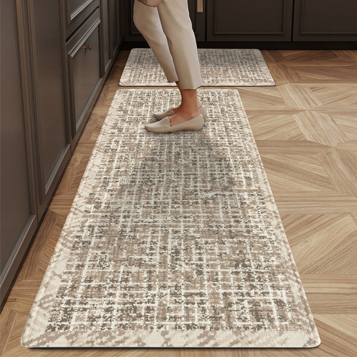 Floral Border Kitchen Runner Mat