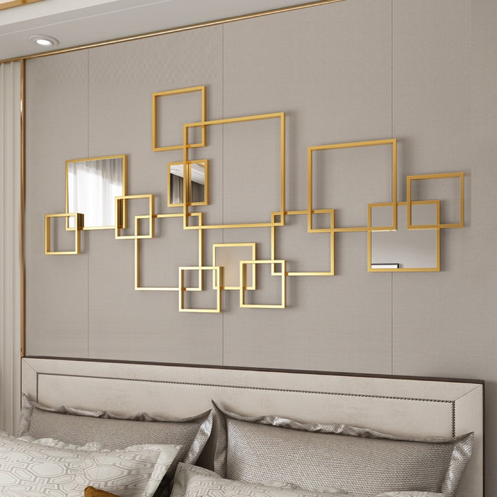 Abstract Geometric Wall Mirror Set Kalsten