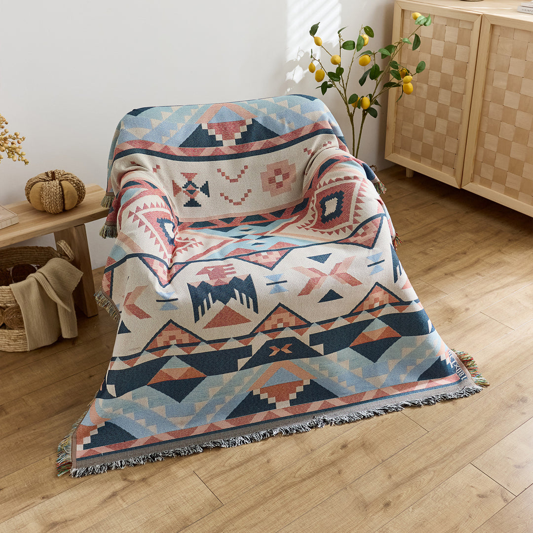 Artistic Jacquard Throw Blanket