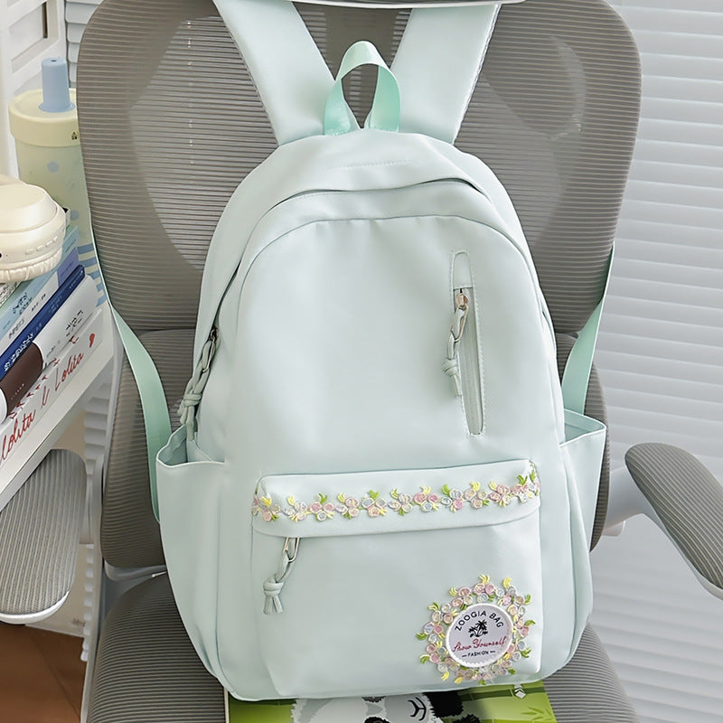 Embroidered Floral Backpack Kalsten