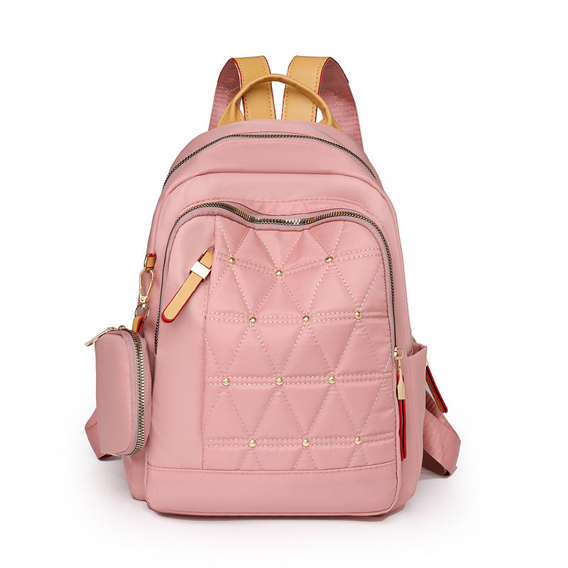 Stylish Quilted Multi-Pocket Backpack