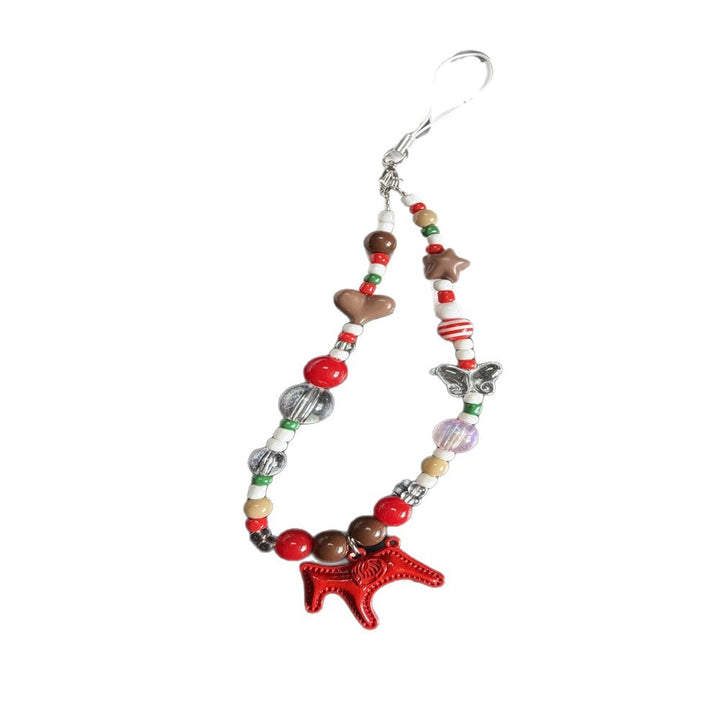 Decorative Beaded Charm Keychain Kalsten 1790135158