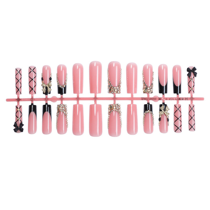 Artificial Nail Set with Glamorous Decorations and Elegant Accents Kalsten