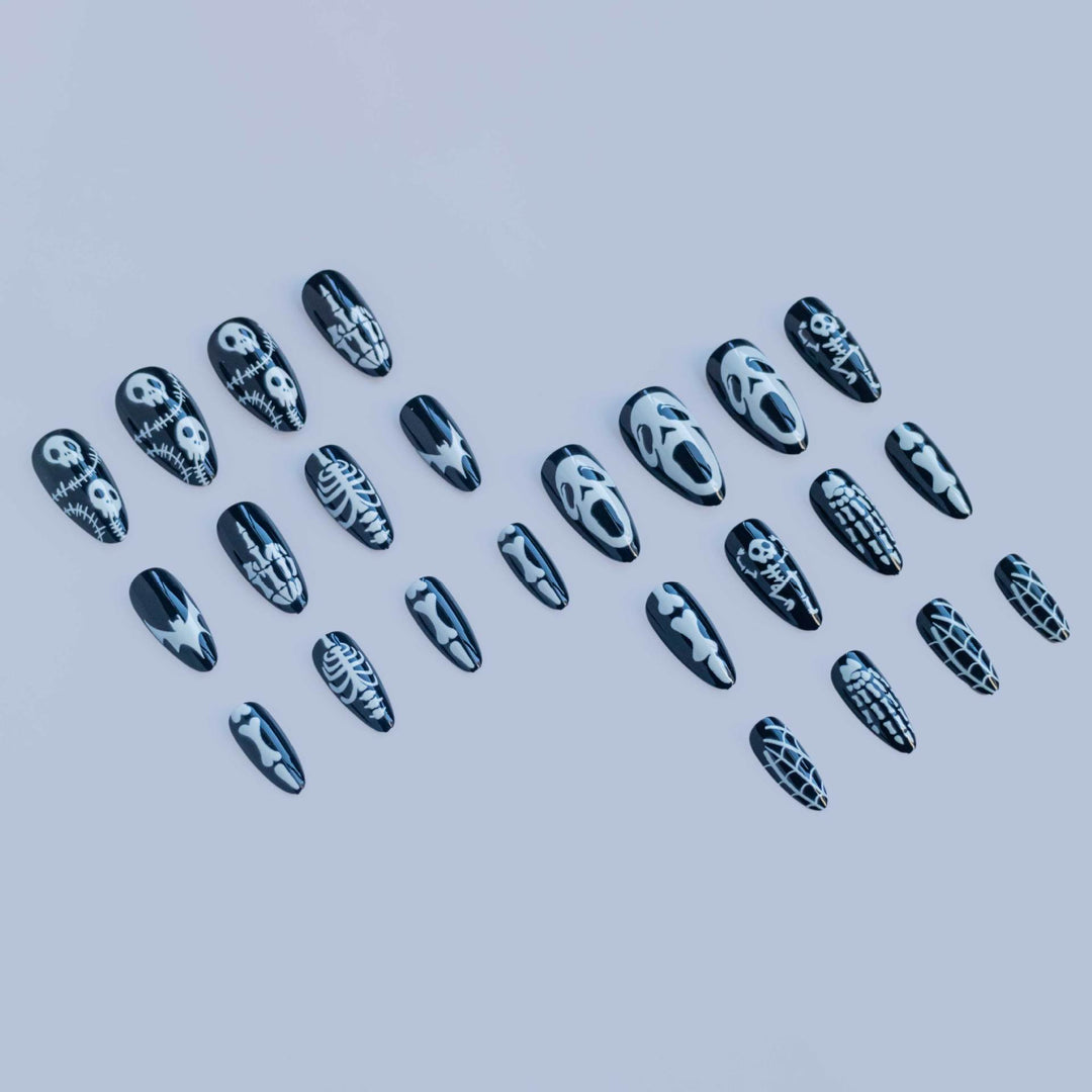 Gothic-Themed Press-On Nail Art Set Kalsten 1790727346