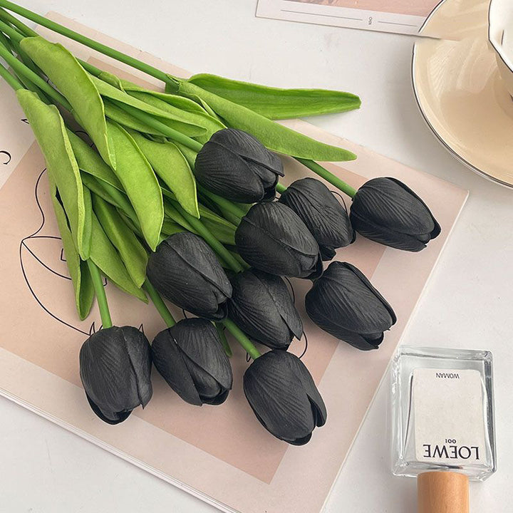 Realistic Artificial Tulip Bouquet