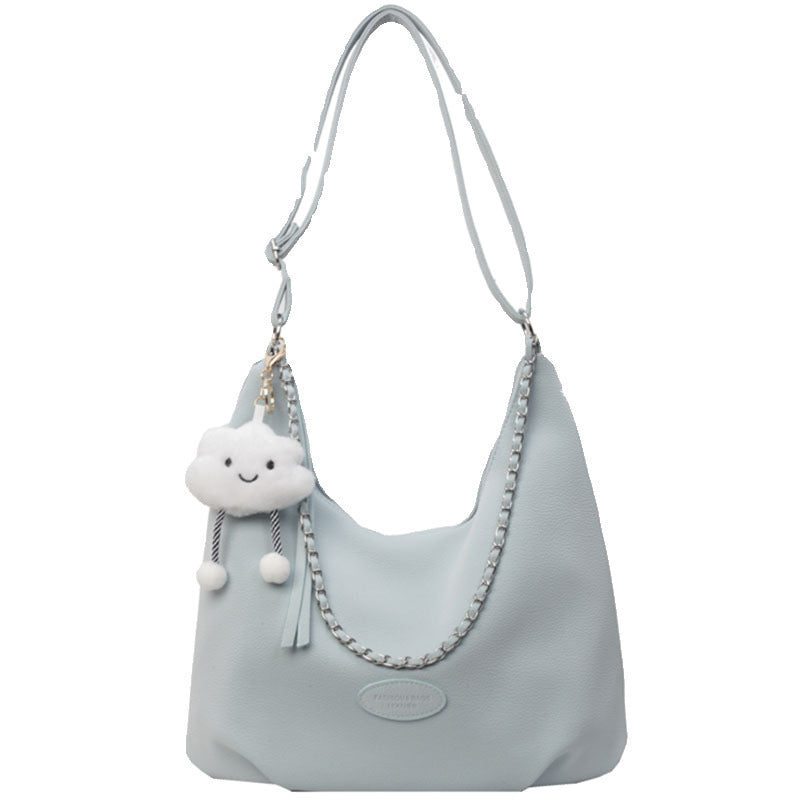 Soft Leather Slouchy Shoulder Bag