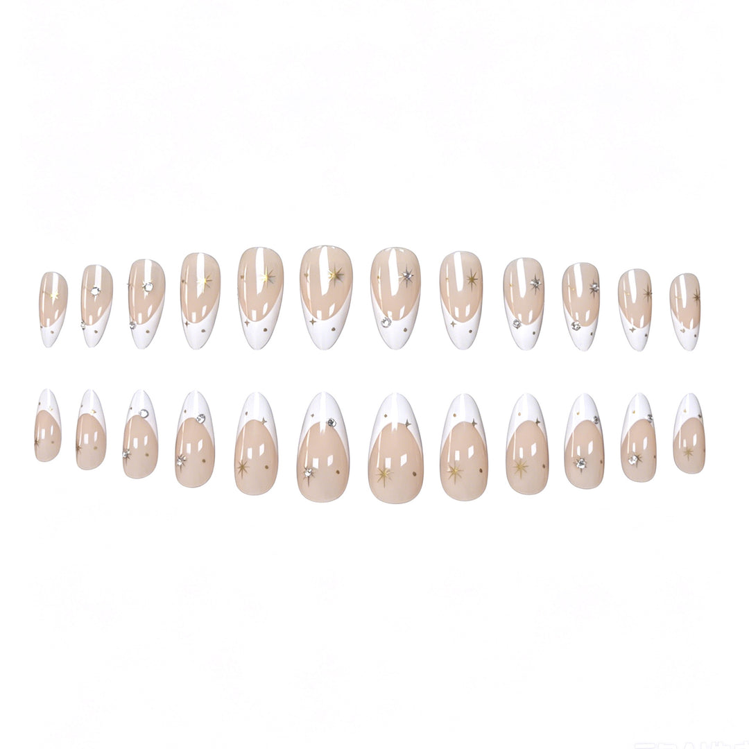 Elegant Accented Stiletto Nail Art Enhancements Kalsten