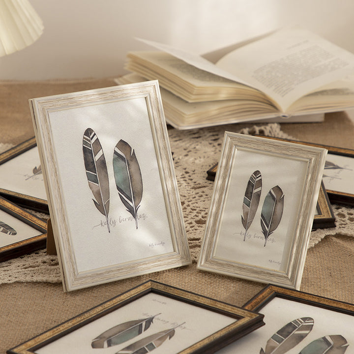 Elegant Feather Art Frame