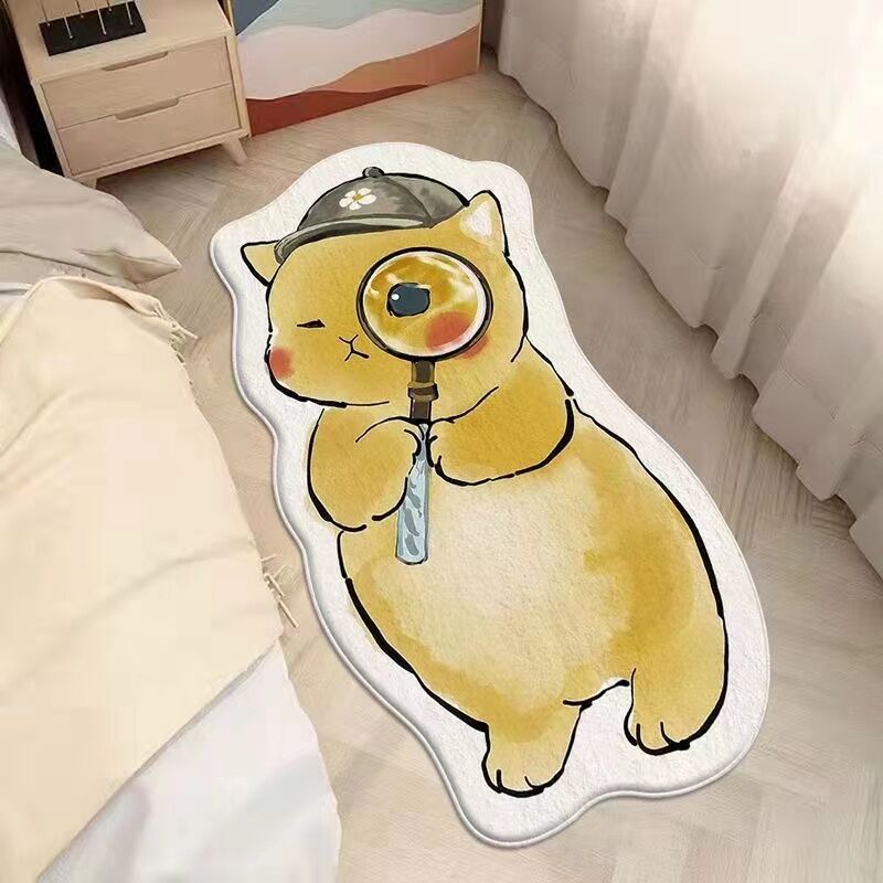 Cartoon Cat-Shaped Area Rug Kalsten