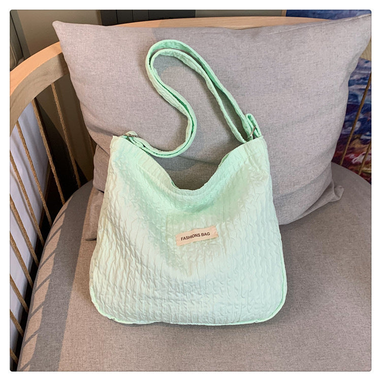 Textured Everyday Shoulder Bag