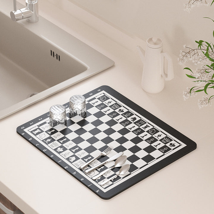 Hexagonal Design Kitchen Drying Mat
