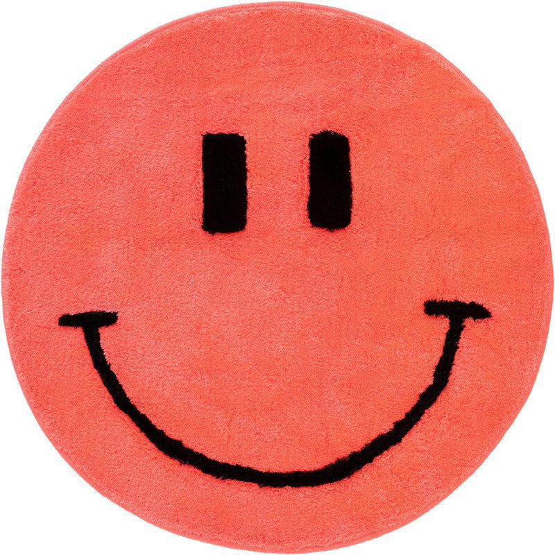 Playful Round Pool-Themed Rug