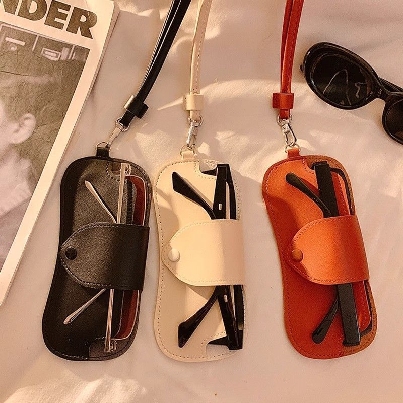 Leather Eyewear Case with Adjustable Strap Kalsten