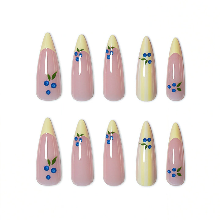 Artistic Floral Design Press-On Nails Kalsten