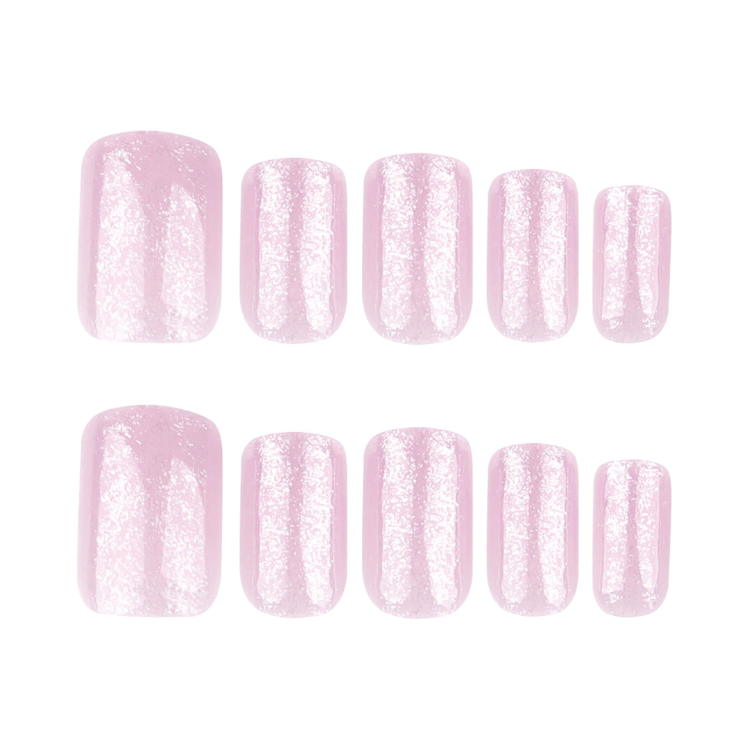Artistic Nail Extensions with Glittering Finish Kalsten