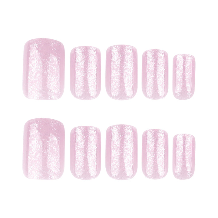 Artistic Nail Extensions with Glittering Finish Kalsten