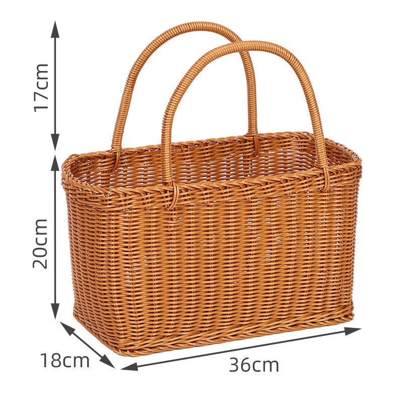 Elegant Woven Picnic Basket Kalsten