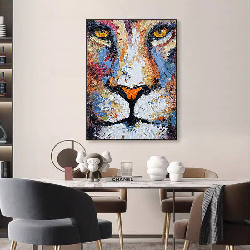 Lion Portrait Canvas Art for Home