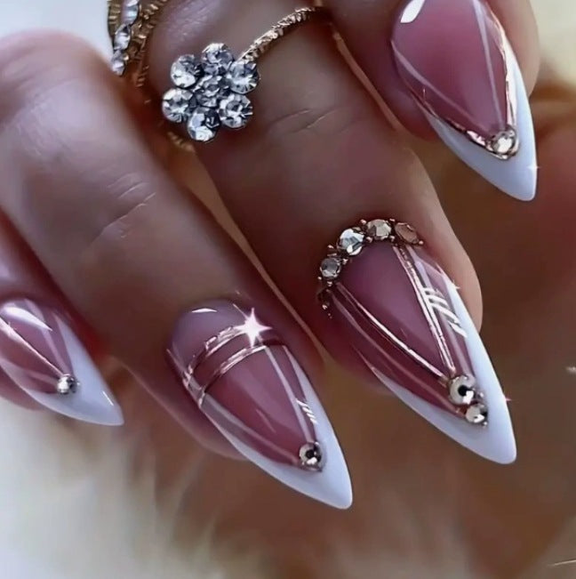 Elegant Stiletto Nail Art Enhancements Kalsten 1789915965